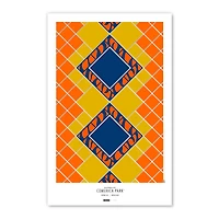 Detroit Tigers Comerica Park 11'' x 17'' Minimalist Stadium Poster Art Print