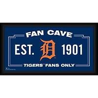 Detroit Tigers Framed 10" x 20" Fan Cave Collage