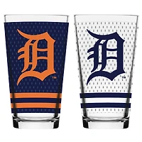 Detroit Tigers - Jersey Mixing Glass 2-Pack Set