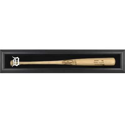 Detroit Tigers Logo Black Framed Wall-Mounted Single Bat Display Case