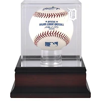 Detroit Tigers Mahogany Baseball Logo Display Case