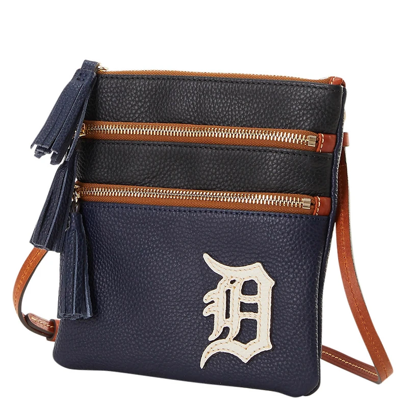 Dooney & Bourke Detroit Tigers Infield Sac à main à bandoulière triple fermeture éclair