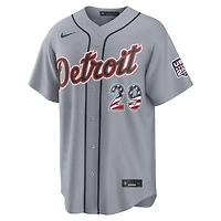 Fourth of July Men's Detroit Tigers Tarik Skubal Nike Gray USA 250 Stadium Jersey