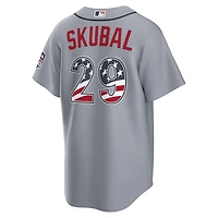 Fourth of July Men's Detroit Tigers Tarik Skubal Nike Gray USA 250 Stadium Jersey