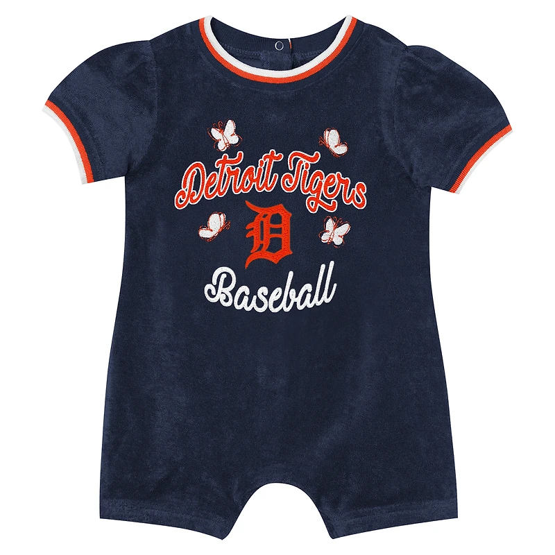 Girls Infant Outerstuff Navy Detroit Tigers Wind-Up Coverall