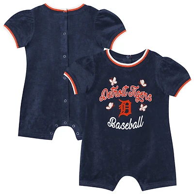 Girls Infant Outerstuff Navy Detroit Tigers Wind-Up Coverall