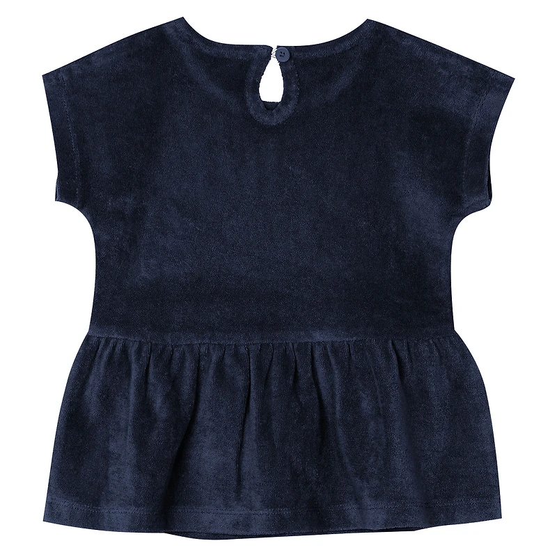 Girls Toddler Outerstuff  Navy Detroit Tigers Hop Base Fashion T-Shirt & Shorts Set