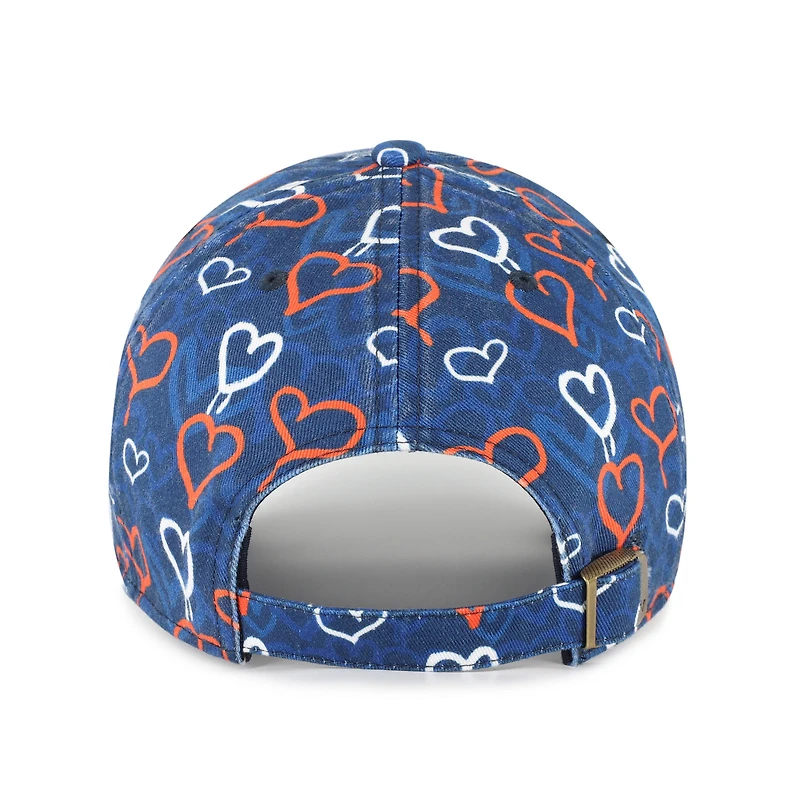 Girls Youth '47 Navy Detroit Tigers Mural Clean Up Adjustable Hat