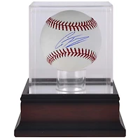 Gleyber Torres Detroit Tigers Autographed Baseball & Mahogany Display Case