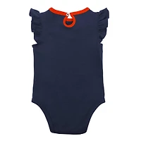 Infant Navy/Heather Gray Detroit Tigers Little Fan Two-Pack Bodysuit Set