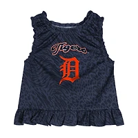 Infant  Navy Detroit Tigers Playground Dress & Bloomers Set