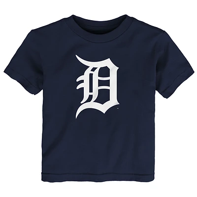 T-shirt à logo principal de l'équipe Detroit Tigers pour bébé bleu marine