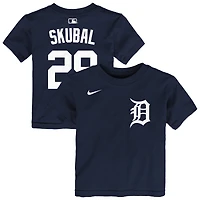T-shirt bébé Nike Tarik Skubal bleu marine Detroit Tigers avec nom et numéro
