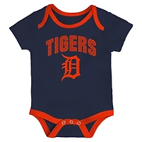 Infant Outerstuff Detroit Tigers All Day Play Three-Piece Bodysuit Set