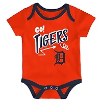 Infant Outerstuff Detroit Tigers All Day Play Three-Piece Bodysuit Set