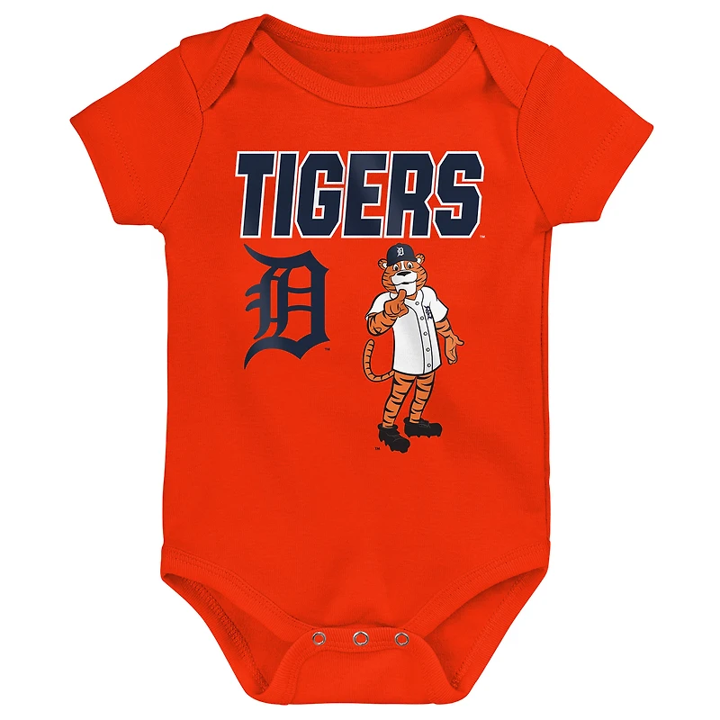 Infant Outerstuff Detroit Tigers Home Plate 3-Piece Bodysuit Set
