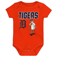 Infant Outerstuff Detroit Tigers Home Plate 3-Piece Bodysuit Set