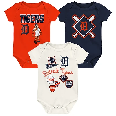 Ensemble de body 3 pièces pour bébé Outerstuff Detroit Tigers Home Plate