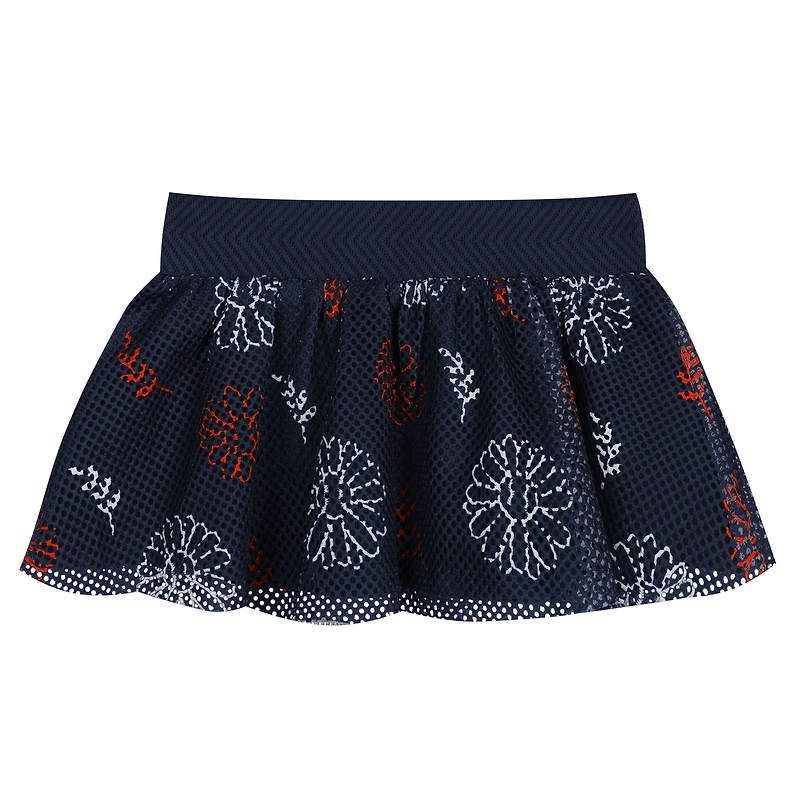 Infant White Detroit Tigers Sweet Catcher 3-Piece Headband Skirt Set