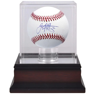 Jack Flaherty Detroit Tigers Autographed Baseball & Mahogany Baseball Display Case