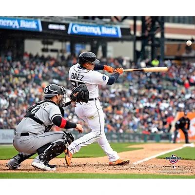 Javier Baez Detroit Tigers Unsigned Team Debut Photograph