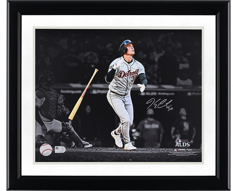 Kerry Carpenter Detroit Tigers Autographed 11" x 14" 2024 ALDS Game-Winning Home Run Spotlight Photograph