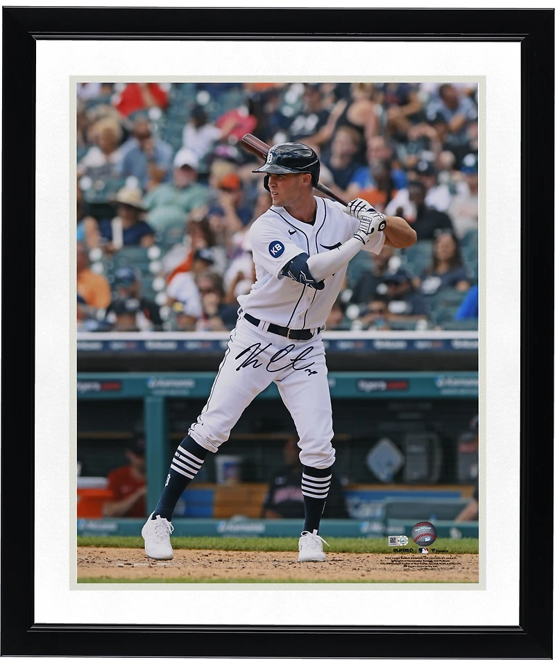 Photo autographiée de Kerry Carpenter (Detroit Tigers) en position de frappe (16" x 20")