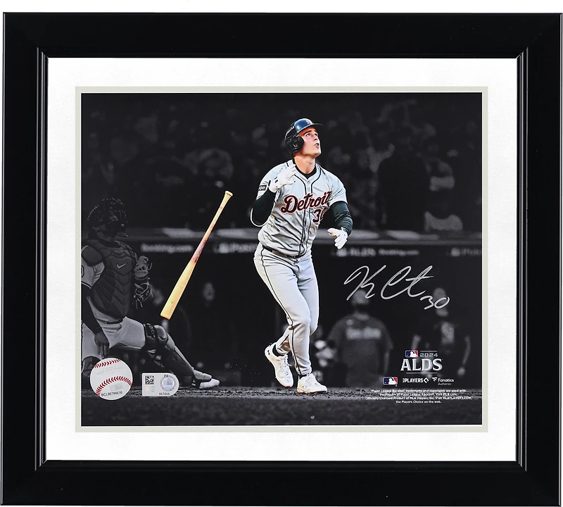 Photo dédicacée de Kerry Carpenter (Detroit Tigers) - 2024 ALDS - Coup de circuit victorieux - Format 8 x 10 pouces