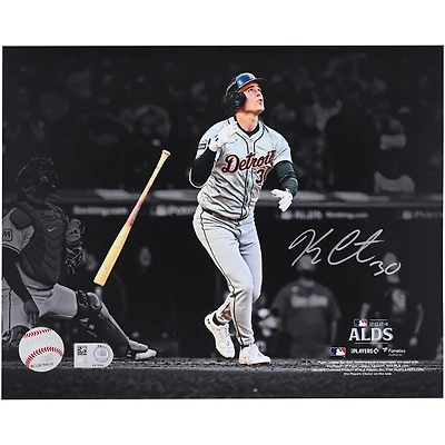 Photo dédicacée de Kerry Carpenter (Detroit Tigers) - 2024 ALDS - Coup de circuit victorieux - Format 8 x 10 pouces