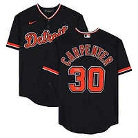Kerry Carpenter Detroit Tigers Autographed Black Nike Alternate Replica Jersey