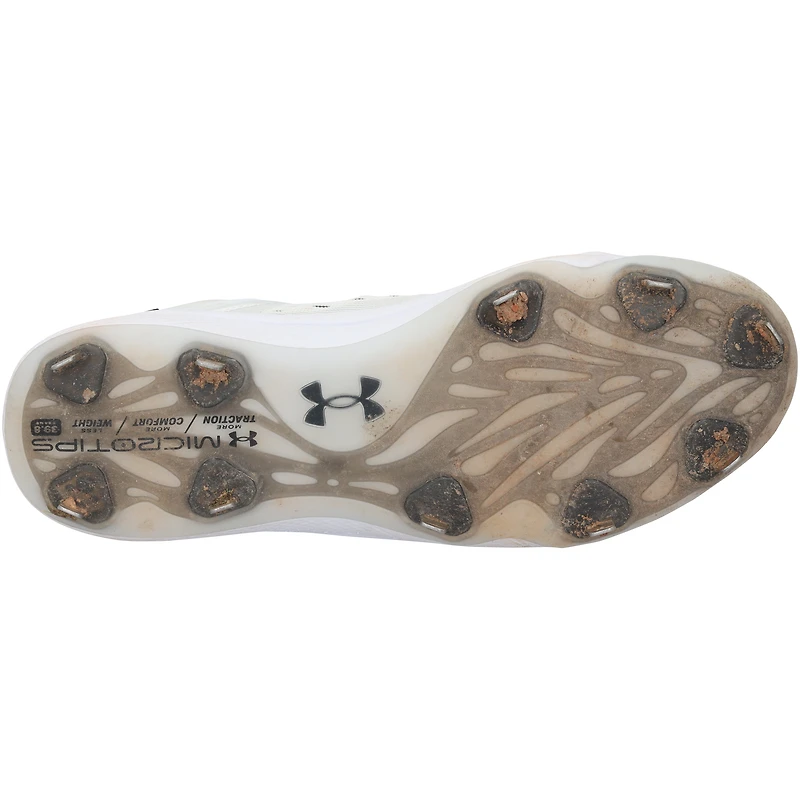 Kerry Carpenter Detroit Tigers Autographed Game-Used White Under Armour Cleats from the 2024 MLB Season - CR96738453-54