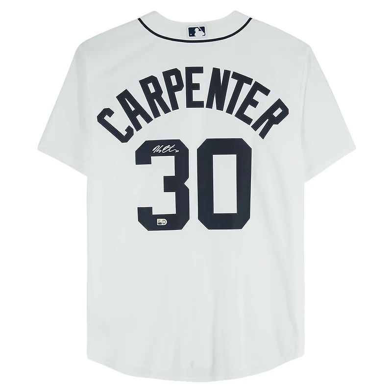 Kerry Carpenter Detroit Tigers Autographed White Nike Replica Jersey