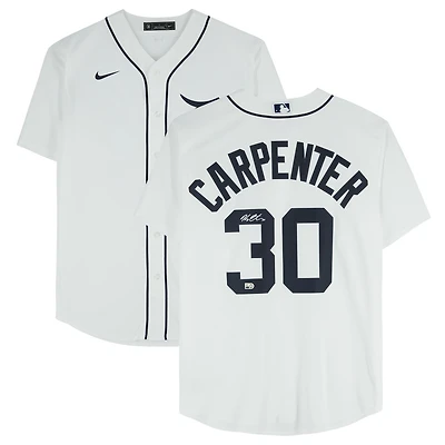 Kerry Carpenter Detroit Tigers Autographed White Nike Replica Jersey