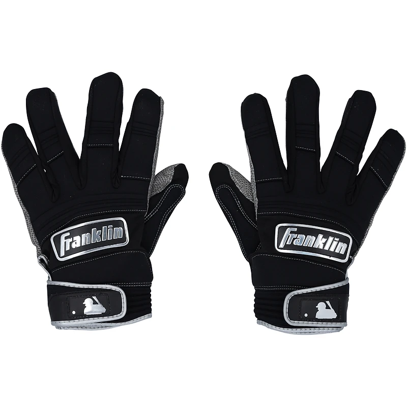 Kerry Carpenter Detroit Tigers Player-Issued Black/Gray Franklin Batting Gloves from the 2025 MLB Season