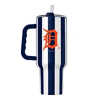 Logo Brands Detroit Tigers 40oz Vertical Stripe Powder Coat Tumbler