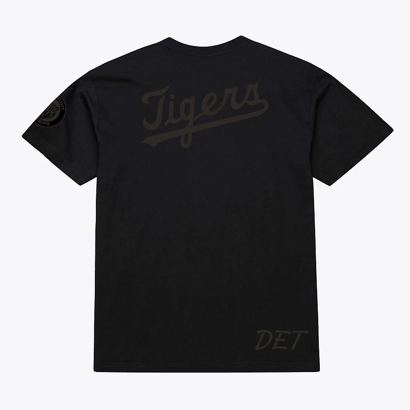 T-shirt homme Mitchell & Ness Phantom de la collection Cooperstown des Tigers Détroit, noir