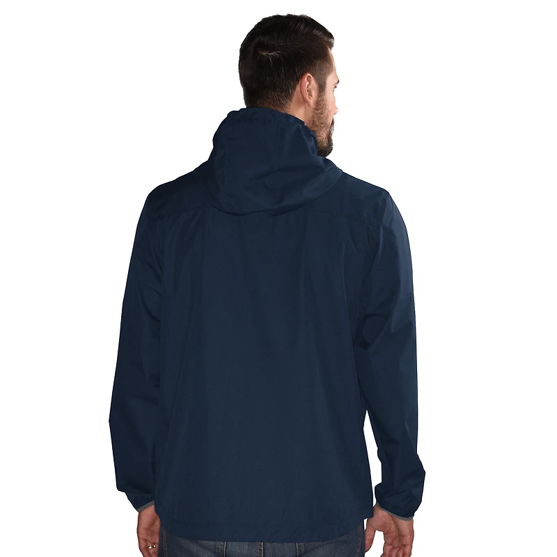 Men's G-III Sports by Carl Banks  Navy Detroit Tigers Double Play Full-Zip Hoodie Jacket