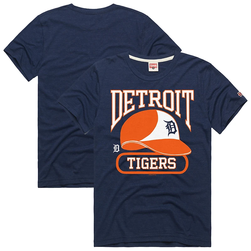 Men's Homage Navy Detroit Tigers Hyper Local Tri-Blend T-Shirt