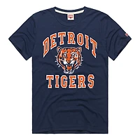 Men's Homage  Navy Detroit Tigers Hyper Local Tri-Blend T-Shirt