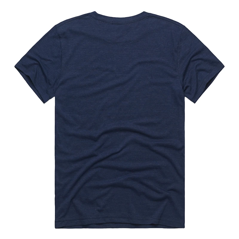 Men's Homage  Navy Detroit Tigers Hyper Local Tri-Blend T-Shirt