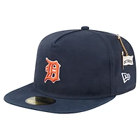 Casquette ajustée 59FIFTY noire Detroit Tigers Championship Side Flag New Era pour homme