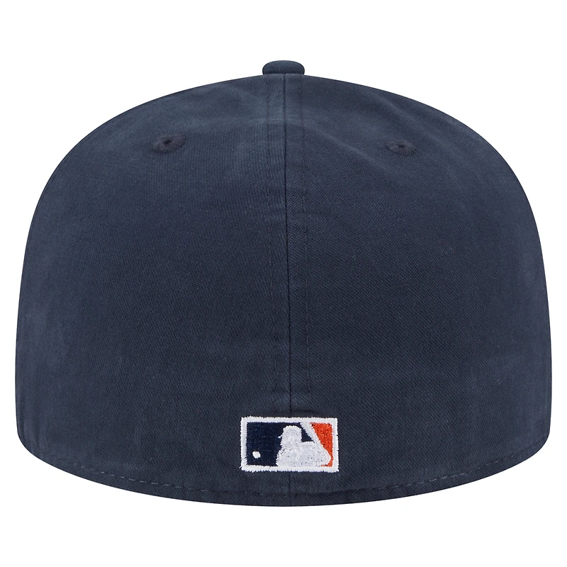 Casquette ajustée 59FIFTY noire Detroit Tigers Championship Side Flag New Era pour homme