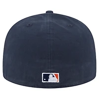 Casquette ajustée 59FIFTY noire Detroit Tigers Championship Side Flag New Era pour homme