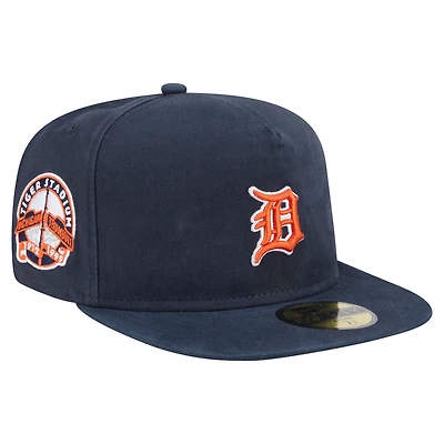 Casquette ajustée 59FIFTY noire Detroit Tigers Championship Side Flag New Era pour homme