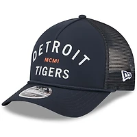 Men's New Era  Navy Detroit Tigers Minimalist 9FORTY A-Frame Adjustable Hat