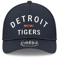 Men's New Era  Navy Detroit Tigers Minimalist 9FORTY A-Frame Adjustable Hat