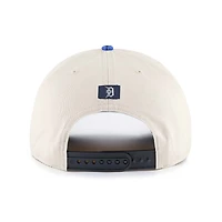 Casquette ajustable à nœud en corde Fiji des Detroit Tigers pour homme, couleur crème/bleu marine, 1947