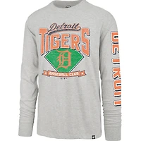 T-shirt à manches longues Fair Ball Franklin gris Detroit Tigers '47 pour homme