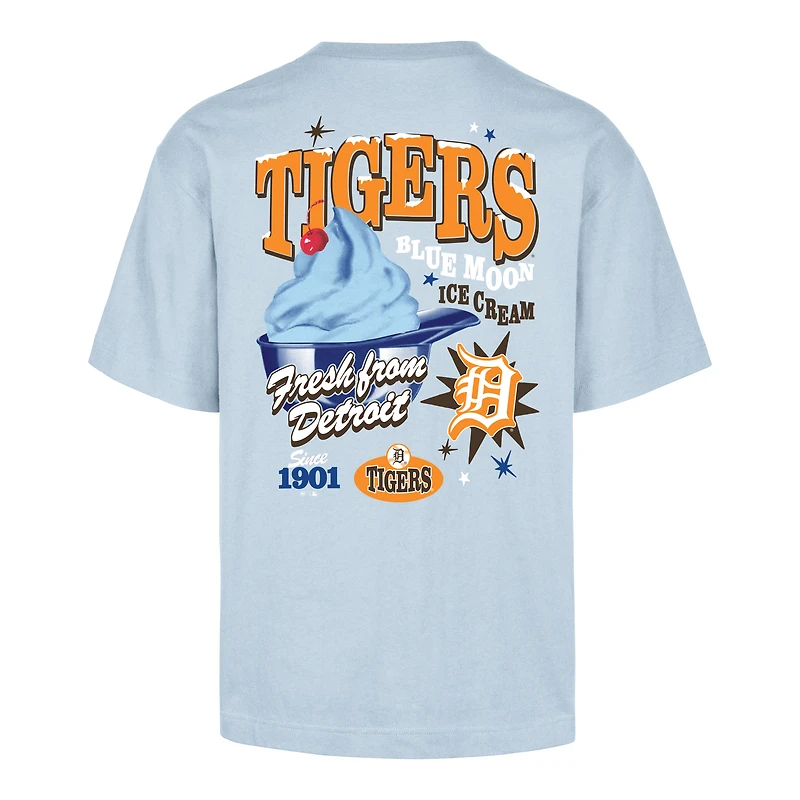Men's '47 Light Blue Detroit Tigers Ice Cream Parlor Foundation T-Shirt