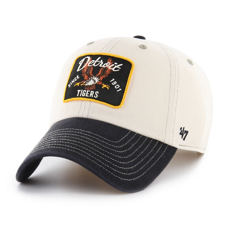 Men's '47 Natural/Black Detroit Tigers Keepsake Collection Clean Up Adjustable Hat
